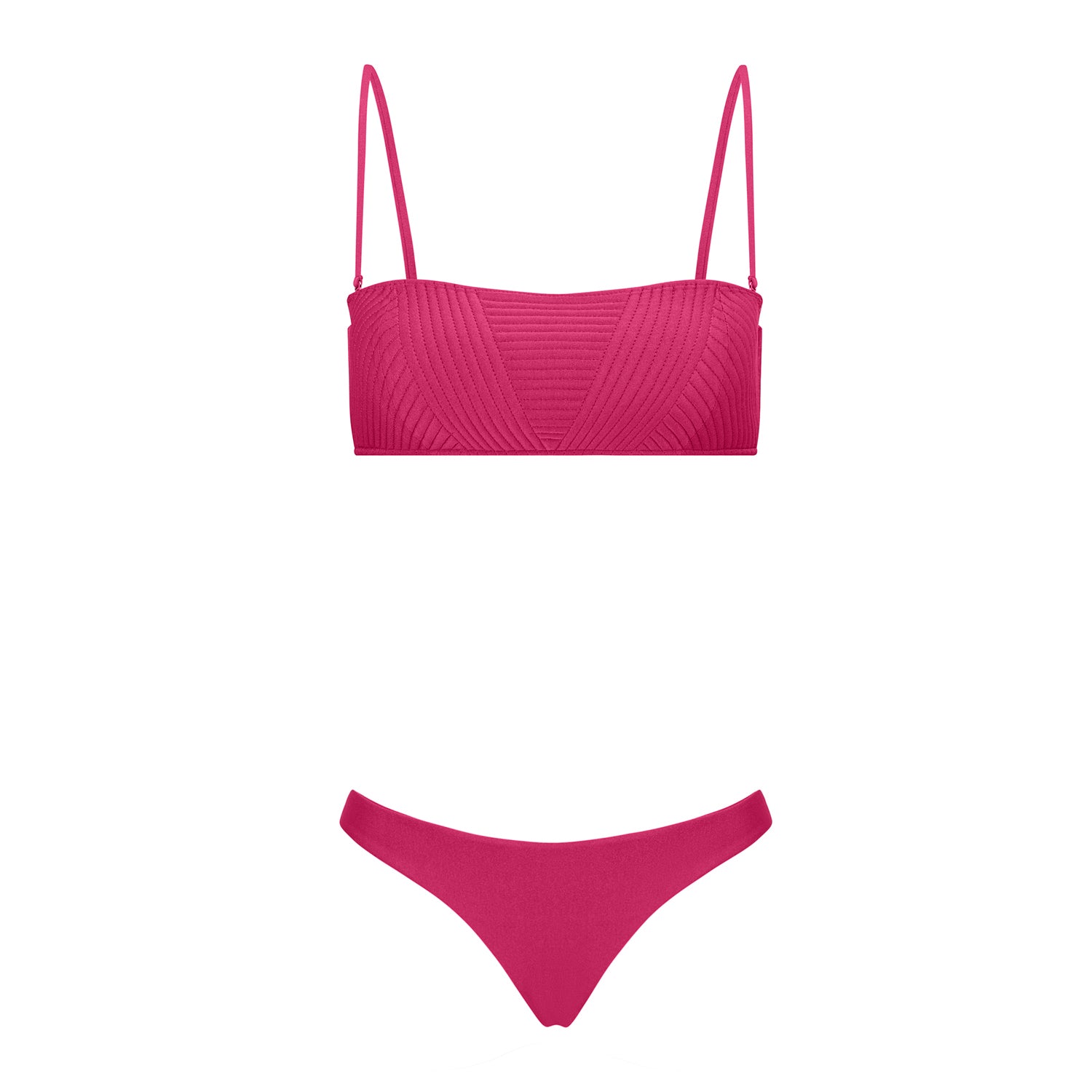 BIKINI NATY CHERRY PINK – Al Mare Collezione International