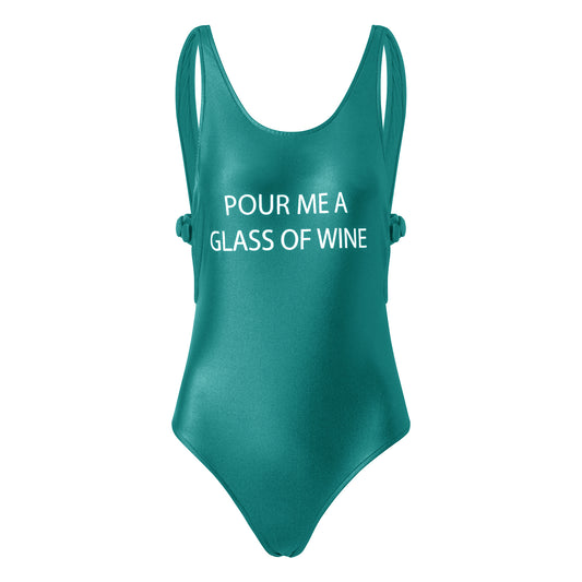 SWIMSUIT BELL GREEN SILK