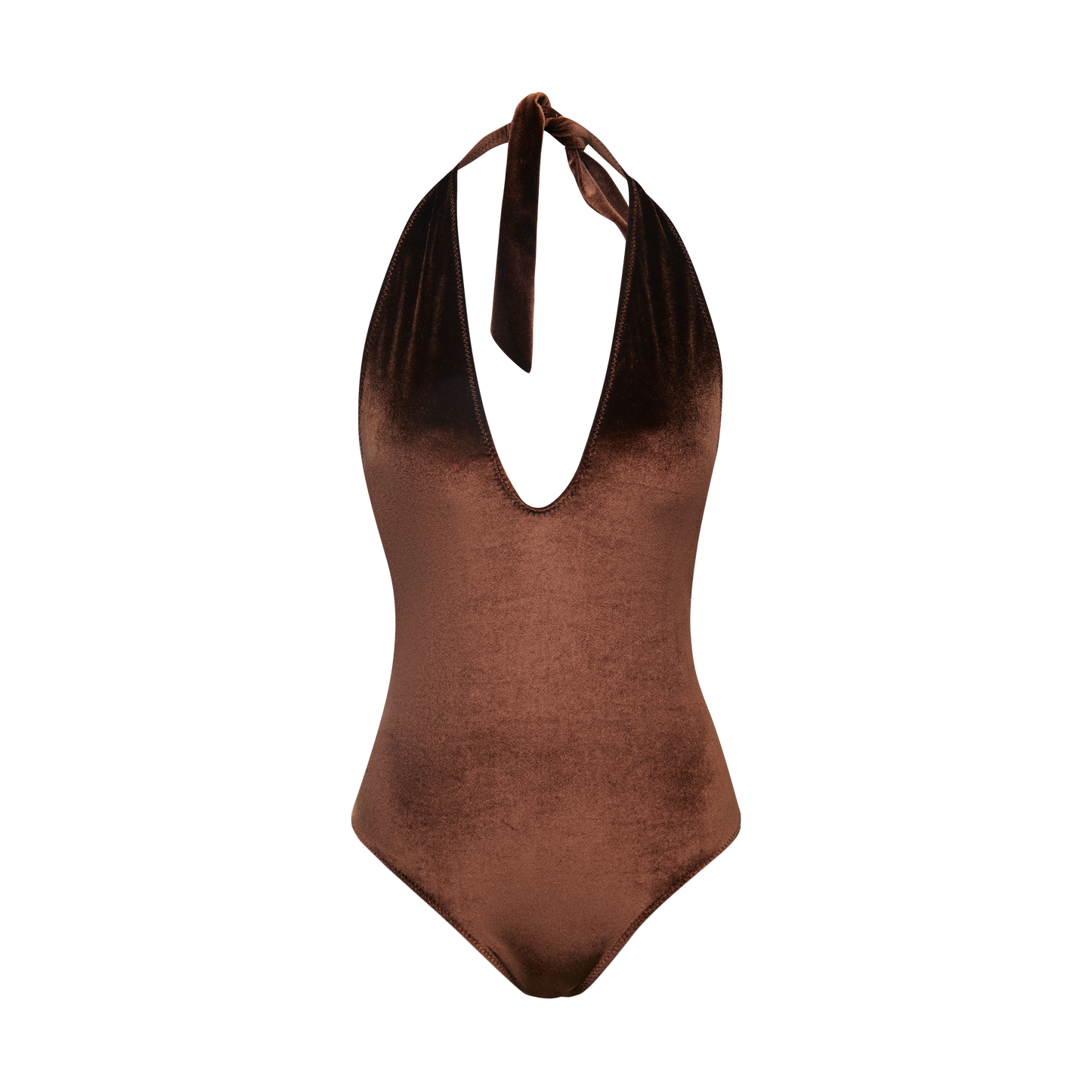 SWIMSUIT COOL BROWN VELVET